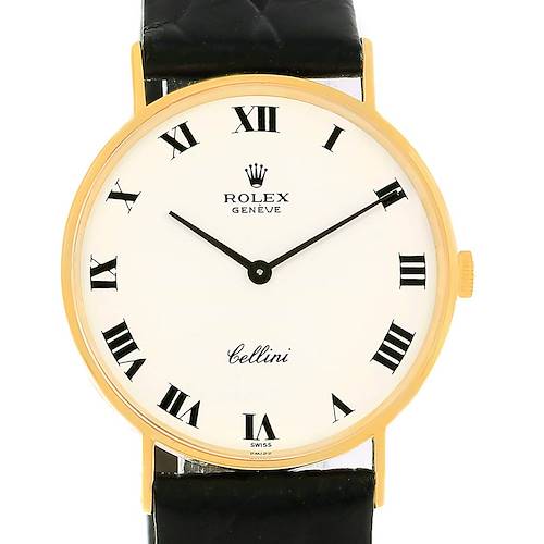 Photo of Rolex Cellini Classic White Dial 14k Yellow Gold Unisex Watch 3833