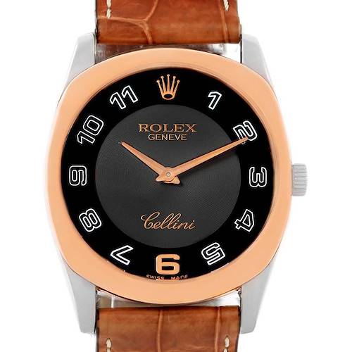 Photo of Rolex Cellini Danaos 18k White Rose Gold Watch 4233 Box Papers