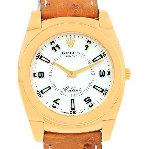 Photo of Rolex Cellini Cestello 18K Yellow Gold Mens Watch 5330 Box Papers