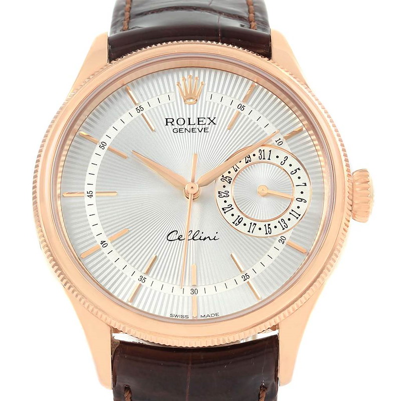 Rolex Cellini Date 18K Everose Gold Automatic Watch 50515 Unworn SwissWatchExpo