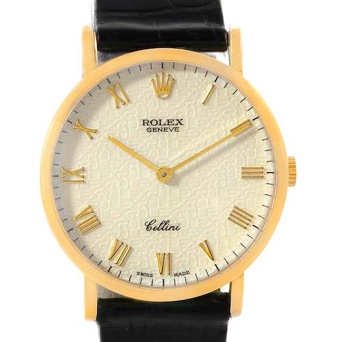 Photo of Rolex Cellini Classic Yellow Gold Anniversary Dial Mens Watch 5112