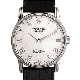 Photo of Rolex Cellini Classic Mens 18k White Gold Watch 5116/9