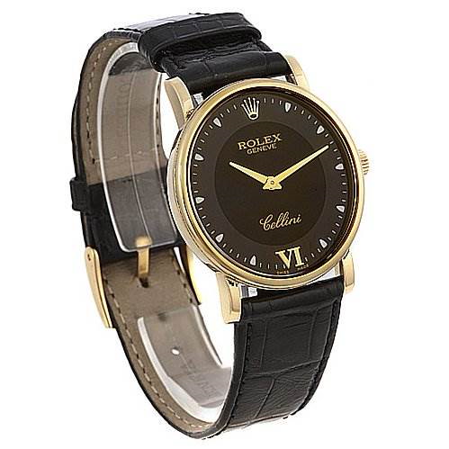 Rolex Cellini Classic 18k Yellow Gold Watch 5115 SwissWatchExpo