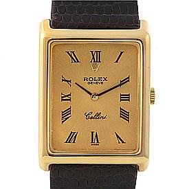 Photo of Rolex Cellini Vintage 18k Yellow Gold Watch 4105 Rare