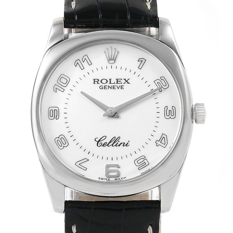 Rolex Cellini Danaos 18K White Gold Mens Watch 4233 Unworn SwissWatchExpo