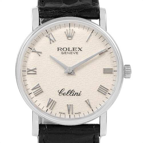 Photo of Rolex Cellini Classic White Gold Anniversary Dial Mens Watch 5115 Unworn