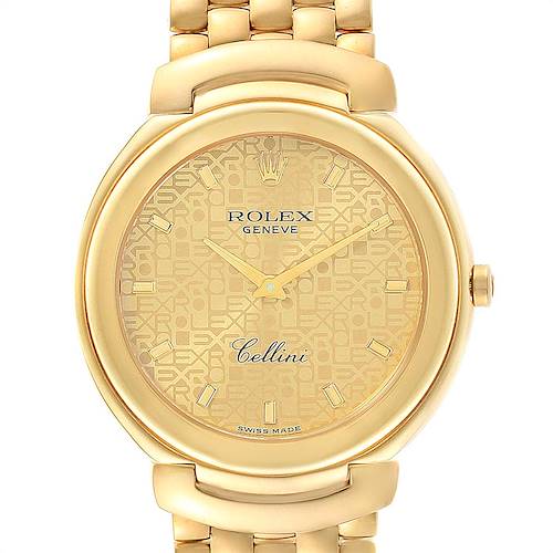 Photo of Rolex Cellini 18k Yellow Gold Jubilee Anniversary Dial Mens Watch 6623