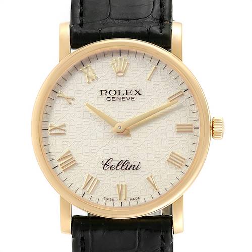 Photo of Rolex Cellini Classic Yellow Gold Anniversary Dial Watch 5115 Box