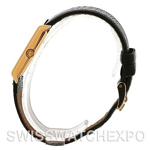 The image shows the side profile of a Rolex Cellini 4105 Men's Yellow Gold Champagne Dial 4105 Men's Yellow Gold Champagne Dial watch, highlighting its strap and clasp.