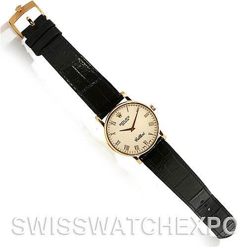 ROLEX Cellini Classic Mens 18K Yellow Gold 5115 2006 SwissWatchExpo