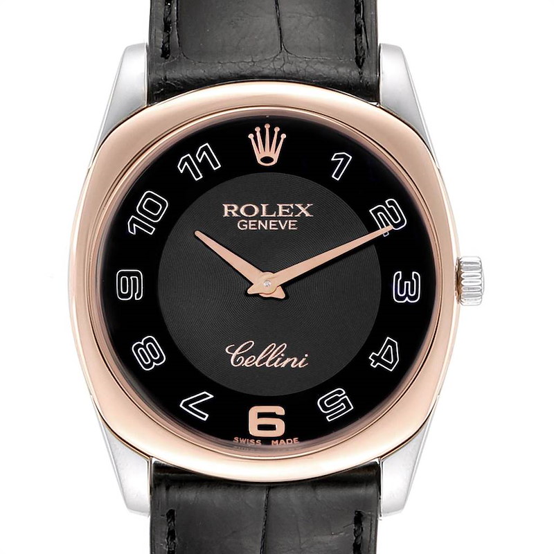 Rolex Cellini Danaos White Rose Gold Mens Watch 4233 Box Papers SwissWatchExpo