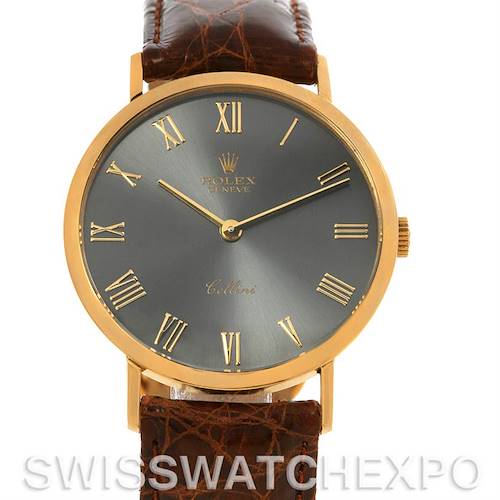 Photo of Rolex Cellini Classic Mens 18k Yellow Gold Watch 4112