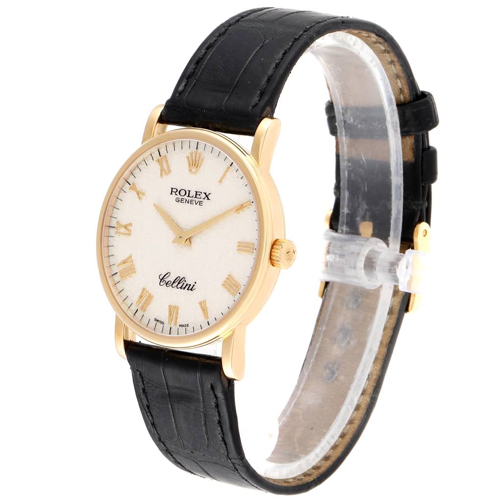 Rolex Cellini Classic Yellow Gold Anniversary Dial Mens Watch 5115 ...