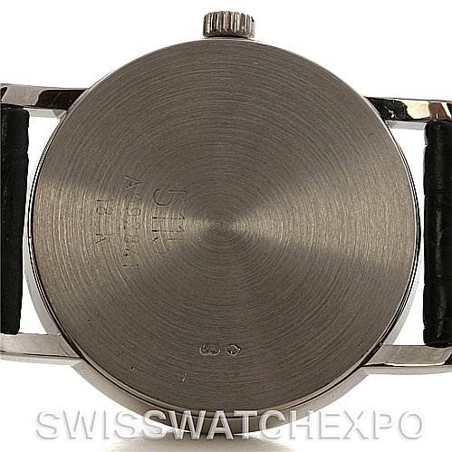 The image shows the back case and lugs of a Rolex Cellini 5115/9 White Gold Silver Dial 5115/9 White Gold Silver Dial watch from a straight-on angle.