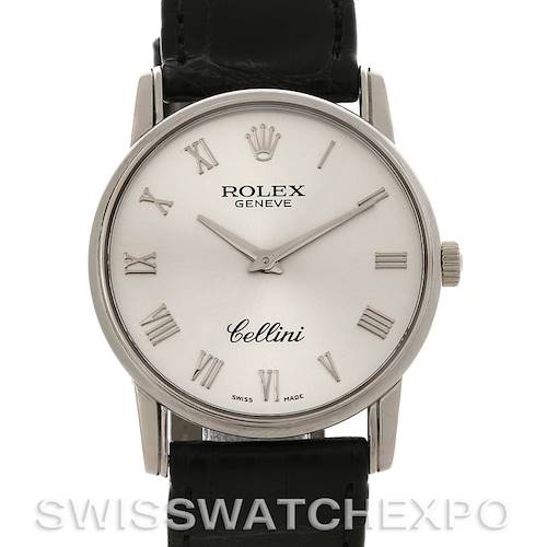 Photo of Rolex Cellini Classic mens 18k white gold 5116/9 Unworn