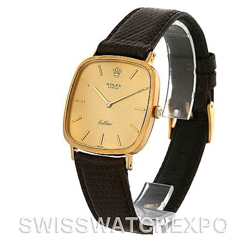 rolex cellini vintage 18k yellow gold watch 4114