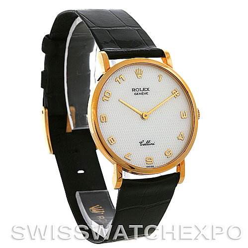18k Yellow Gold Rolex Cellini Classic Watch 5112 SwissWatchExpo