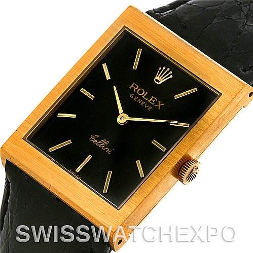 rolex cellini vintage 18k yellow gold watch 4114