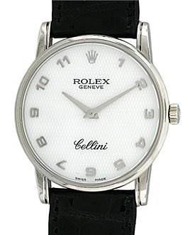 Photo of Rolex Mens 18k White Gold Cellini Classic 5116/9