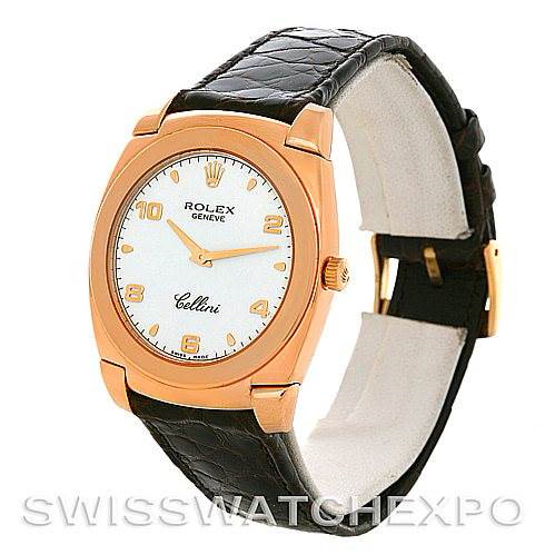 Rolex Cellini Cestello 18K Pink Gold Mens Watch 5330/5 SwissWatchExpo