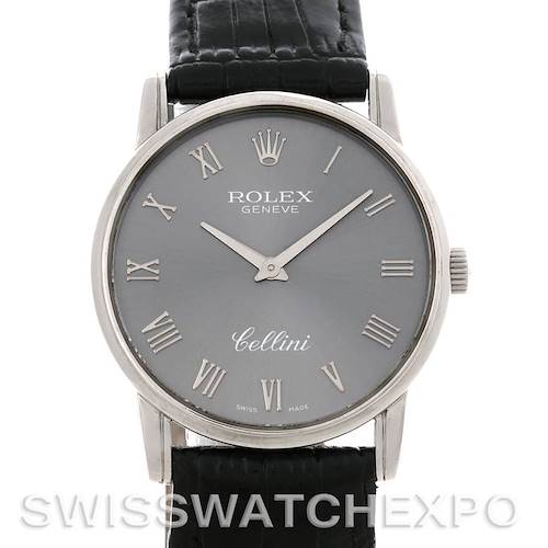 Photo of Rolex Cellini Classic Mens 18k White Gold Watch 5116