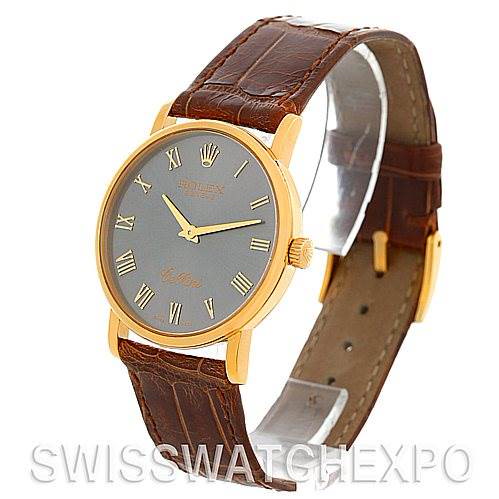 Rolex Cellini Classic Mens 18K Yellow Gold Watch 5115 SwissWatchExpo