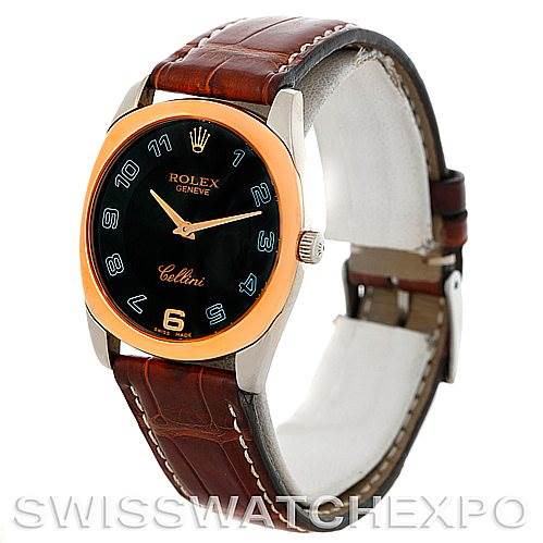 Rolex Cellini Danaos 18k White and Rose Gold Watch 4233 SwissWatchExpo