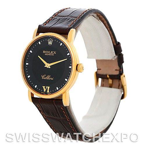 Rolex Cellini Classic Mens 18K Yellow Gold 5115 Watch SwissWatchExpo
