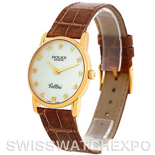 Rolex Cellini Classic 18k Yellow Gold Mens Watch 5116 SwissWatchExpo