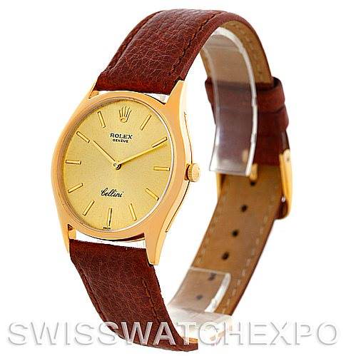Rolex Cellini Vintage 18k Yellow Gold Watch 3804 SwissWatchExpo