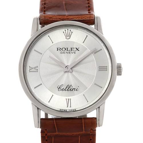 Photo of Rolex Cellini Classic Mens 18K White Gold 5116 Watch