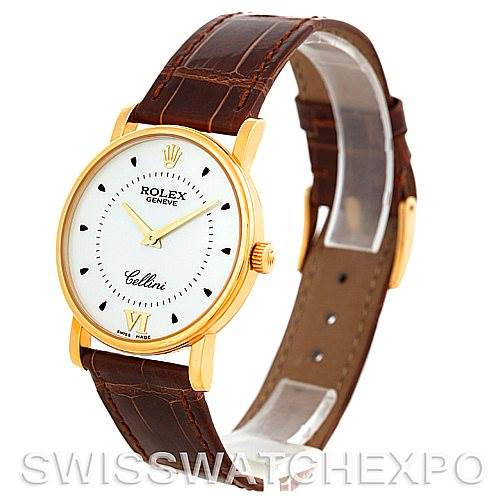 Rolex Cellini Classic Mens 18K Yellow Gold 5115 Watch SwissWatchExpo