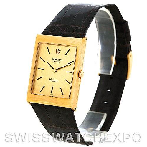 Rolex Cellini Vintage 18k Yellow Gold Watch 4027 SwissWatchExpo