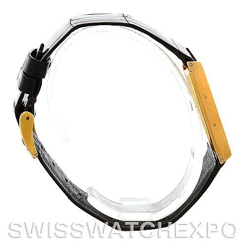 This image shows a side profile of a Rolex Cellini 4027 Men's Yellow Gold Champagne Dial 4027 Men's Yellow Gold Champagne Dial watch, highlighting the strap and buckle with a visible side view of the case.