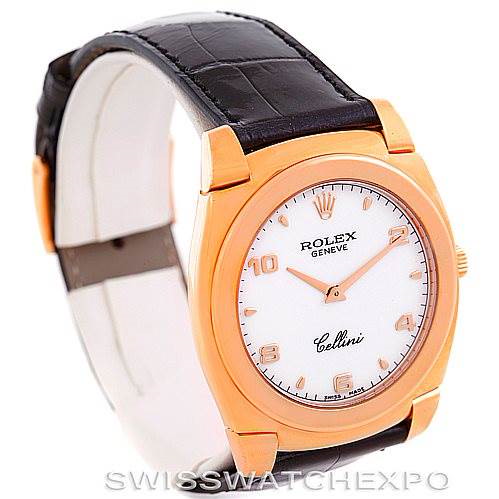 Rolex Cellini Cestello 18K Rose Gold Mens Watch 5330 Unworn SwissWatchExpo