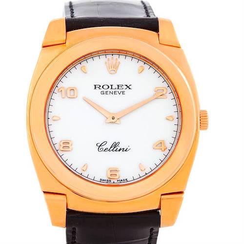 Photo of Rolex Cellini Cestello 18K Rose Gold Mens Watch 5330 Unworn