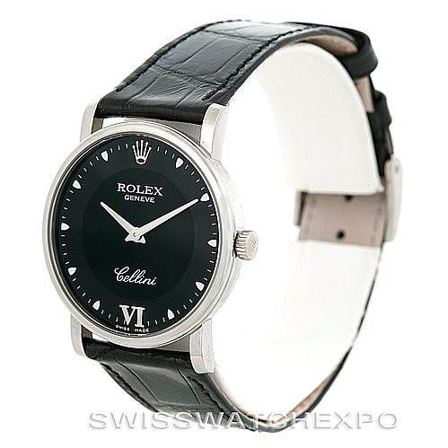 Rolex Cellini Classic Mens 18K White Gold 5115 Watch Unworn SwissWatchExpo