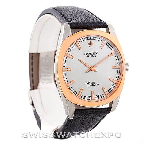 Rolex Cellini Danaos 18k White and Rose Gold Watch 4243 Unworn SwissWatchExpo