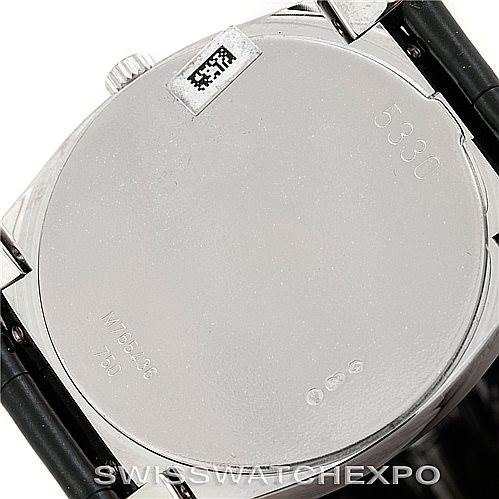 The image shows the back case of a Rolex Cellini 5330 Men's White Gold White Dial 5330 Men's White Gold White Dial watch, giving a close-up view of the engravings and case details.
