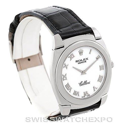 Rolex Cellini Cestello 18K White Gold Mens Watch 5330 Unworn SwissWatchExpo