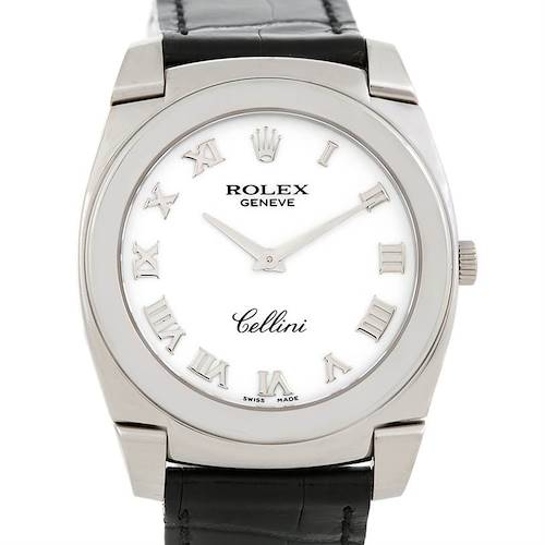 Photo of Rolex Cellini Cestello 18K White Gold Mens Watch 5330 Unworn