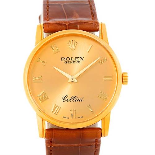 Photo of Rolex Cellini Classic Mens 18K Yelow Gold Watch 5116 Unworn