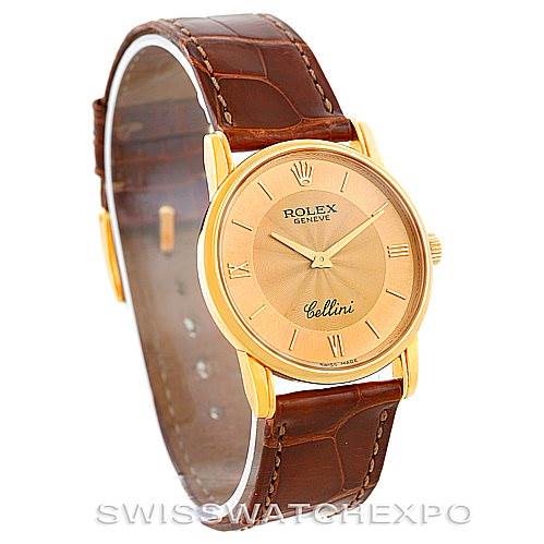 Rolex Cellini Classic Mens 18K Yelow Gold Watch 5116 SwissWatchExpo