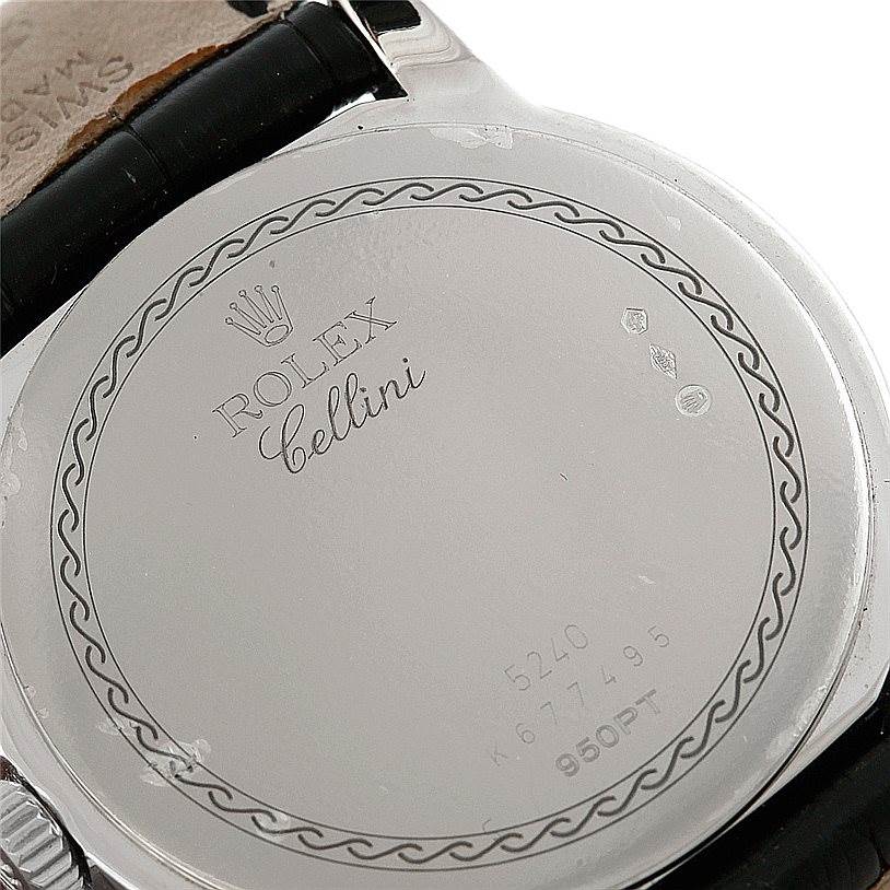 Rolex Cellini Cellinium Platinum Mens Watch 5240 | SwissWatchExpo
