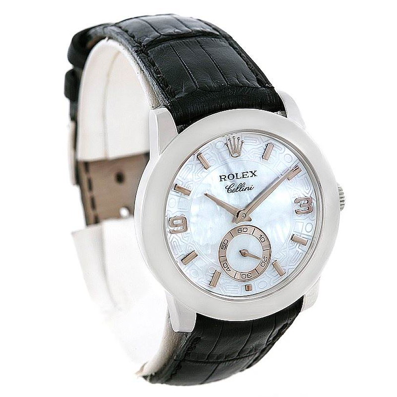 Rolex Cellini Cellinium Platinum Mens Watch 5240 SwissWatchExpo