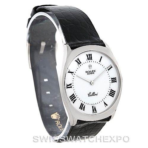 Rolex Cellini 18k White Gold Mens Watch 4133 SwissWatchExpo