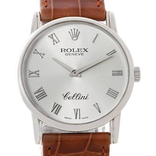 Photo of Rolex Cellini Classic Mens 18k White Gold Watch 5116
