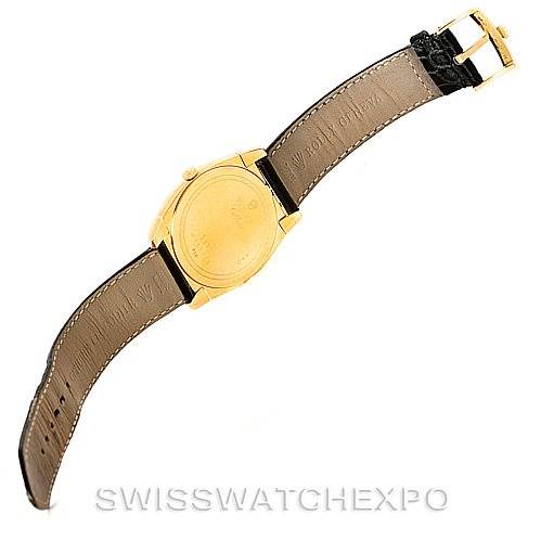 The image shows the back and strap of a Rolex Cellini 5330 Men's Yellow Gold White Dial 5330 Men's Yellow Gold White Dial watch, with the buckle clearly visible.