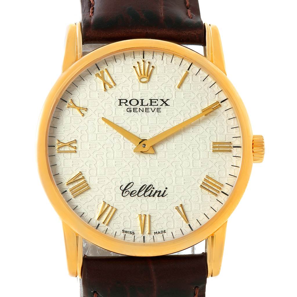 Rolex Cellini Classic 18k Yellow Gold Jubilee Dial Watch 5116 Swisswatchexpo 2783