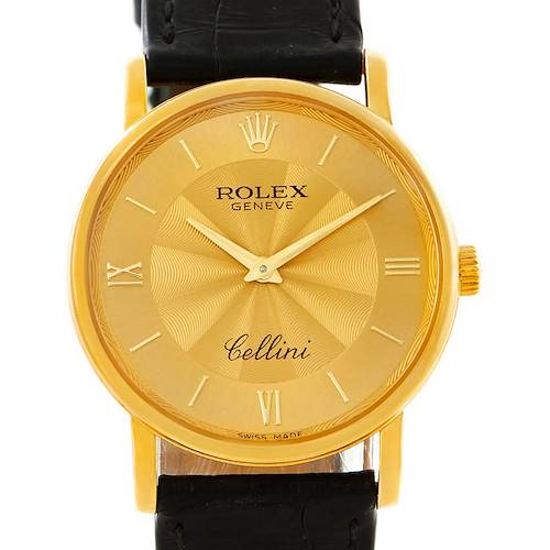 Photo of Rolex Cellini Classic Mens 18K Yelow Gold Watch 5115